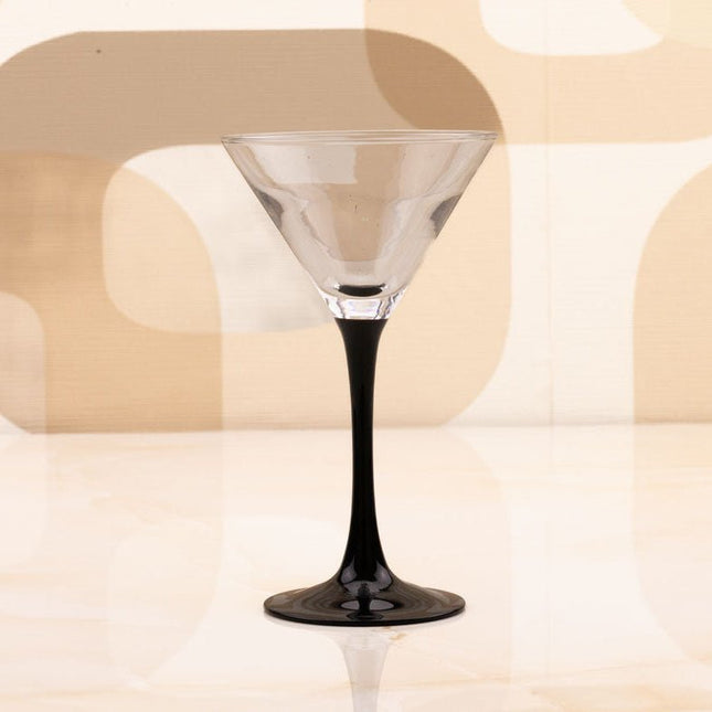 6 verres à cocktail Luminarc noir