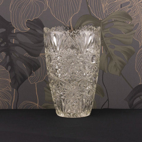 Grand vase en cristal taillé
