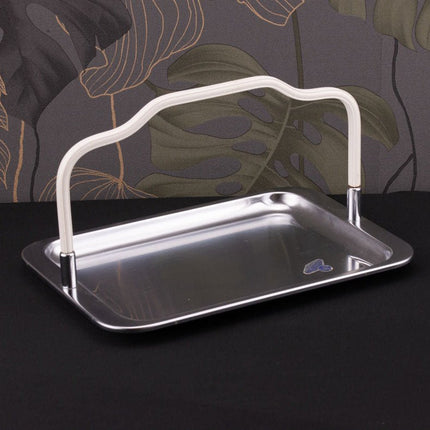 Plateau gris en inox Demeyere avec hanse