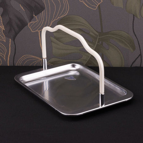 Plateau gris en inox Demeyere avec hanse