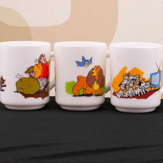 3 tasses vintage Walt Disney de Arcopal