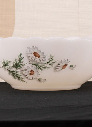 Saladier vintage blanc Arcopal collection Marguerite