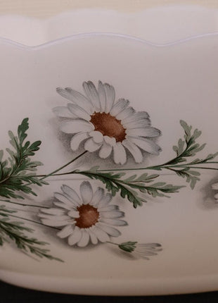 Saladier vintage blanc Arcopal collection Marguerite