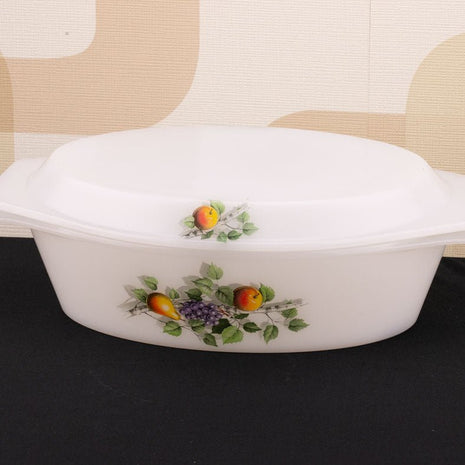 Plat cocotte vintage Arcopal collection Fruits de France 