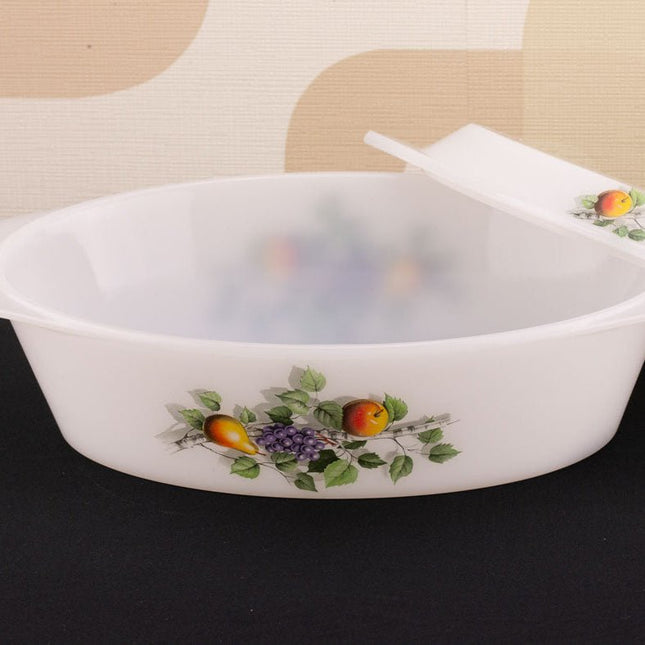 Plat cocotte vintage Arcopal collection Fruits de France 