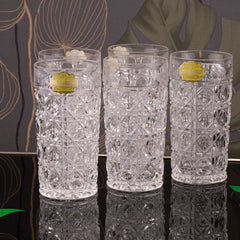 5 verres à eau en cristal de Bavière  transparent