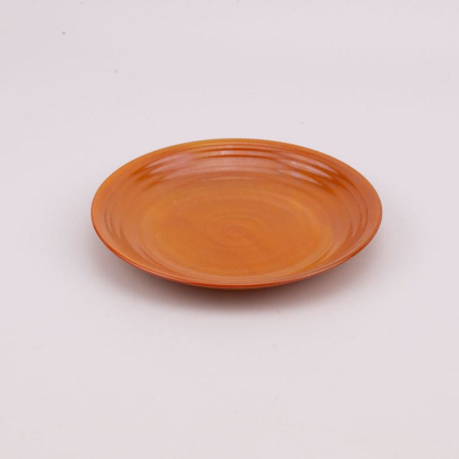 5 assiettes à dessert Arcopal collection Volcan brunes