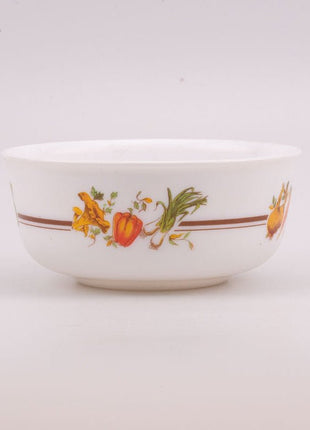 Plat saladier Arcopal Pot-au-Feu blanc avec motifs de légumes