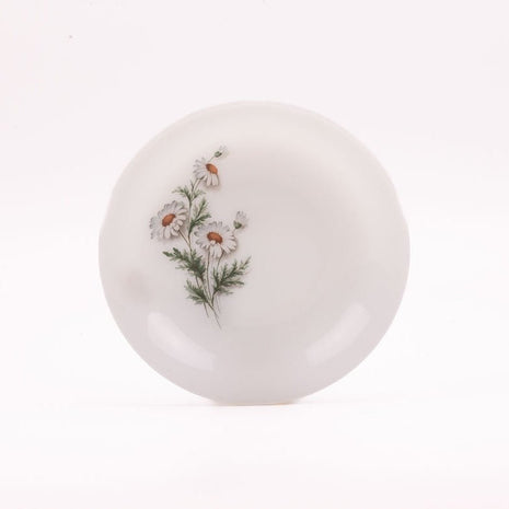 5 assiettes creuses Arcopal Marguerite blanche avec motifs fleuris