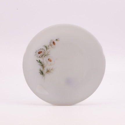 6 grandes assiettes plates Arcopal Marguerite blanche avec motifs fleuris