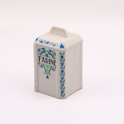 Pot à farine Impériale & Royale Nimy en porcelaine blanche