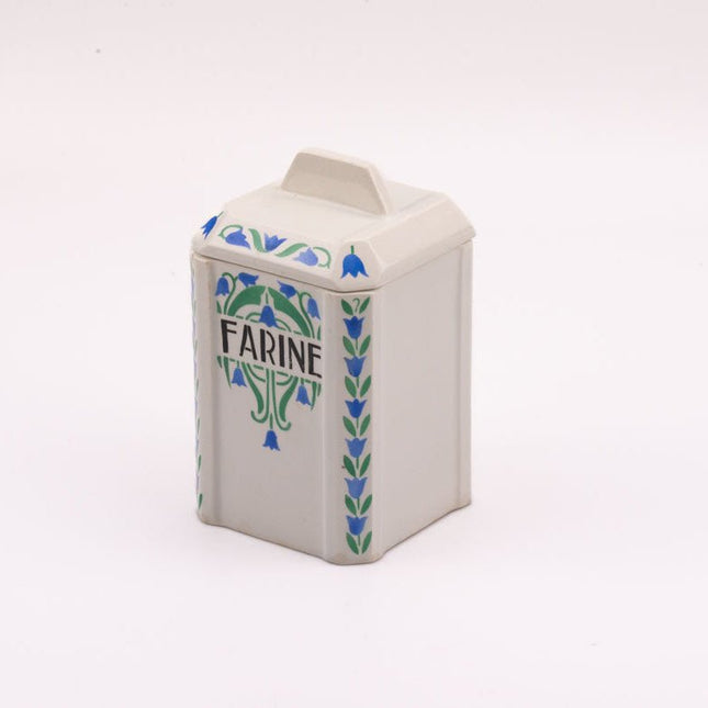 Pot à farine Impériale & Royale Nimy en porcelaine blanche