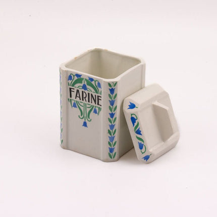 Pot à farine Impériale & Royale Nimy en porcelaine blanche