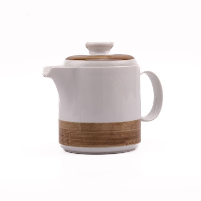Cafetière en porcelane vintage Melitta beige et brun