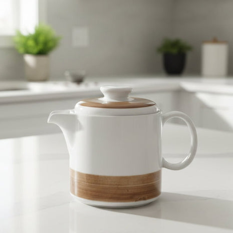 Cafetière en porcelane vintage Melitta beige et brun