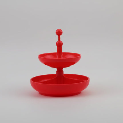 Plateau apéritif 2 niveaux Emsa rouge