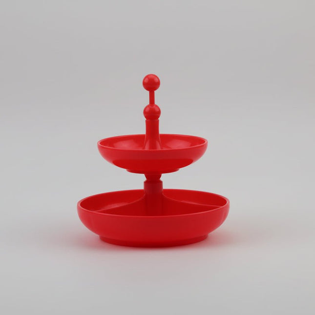 Plateau apéritif 2 niveaux Emsa rouge