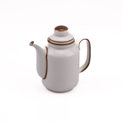 Cafetière vintage Winterling Schwarzenbach en porcelaine beige et brune