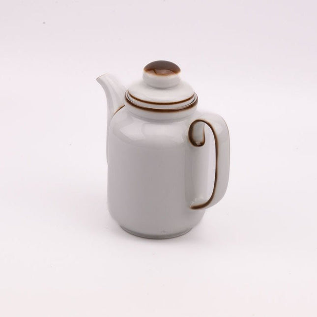 Cafetière vintage Winterling Schwarzenbach en porcelaine beige et brune