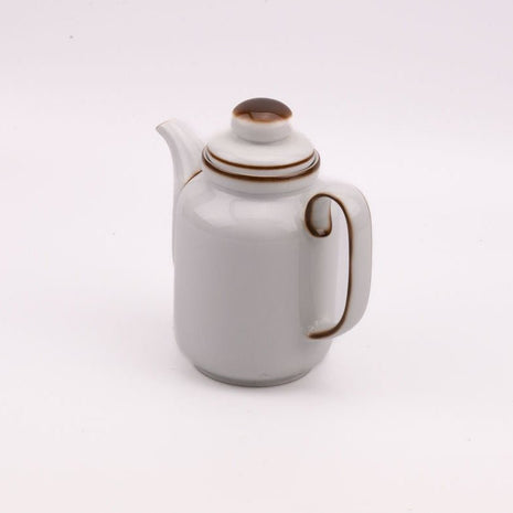 Cafetière vintage Winterling Schwarzenbach en porcelaine beige et brune