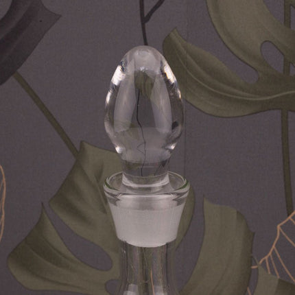 Carafe en verre transparent finement ciselée transparent