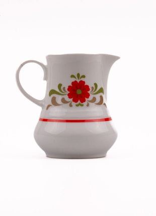 Pot à lait en porcelaine Winterling blanche avec motifs fleuris