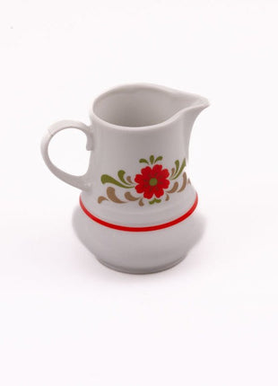 Pot à lait en porcelaine Winterling blanche avec motifs fleuris