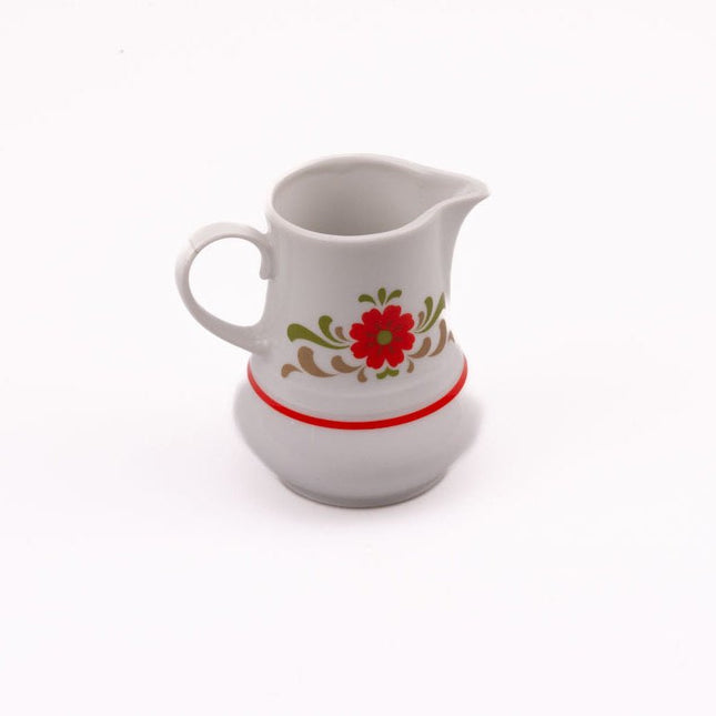 Pot à lait en porcelaine Winterling blanche avec motifs fleuris