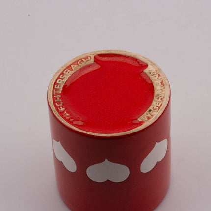 Pot rouge vintage Waechtersbach en céramique