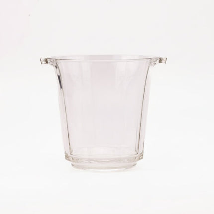 Seau à champagne vintage en verre transparent