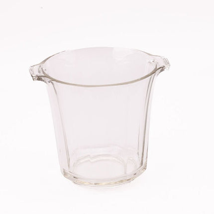 Seau à champagne vintage en verre transparent