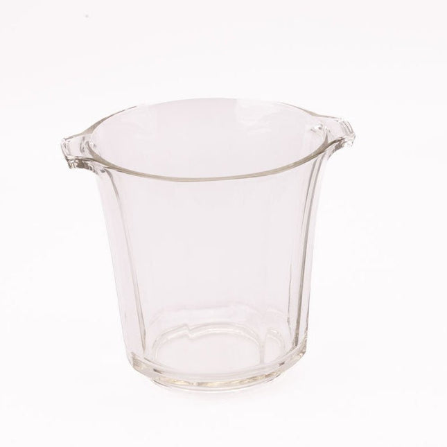 Seau à champagne vintage en verre transparent