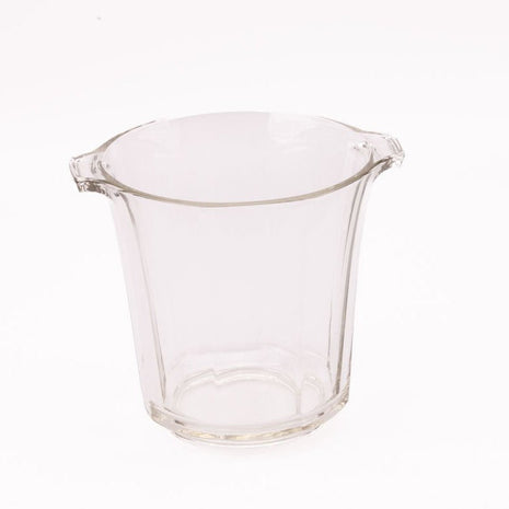 Seau à champagne vintage en verre transparent