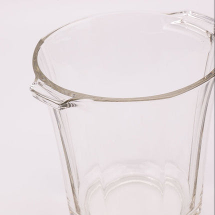 Vintage clear glass champagne bucket