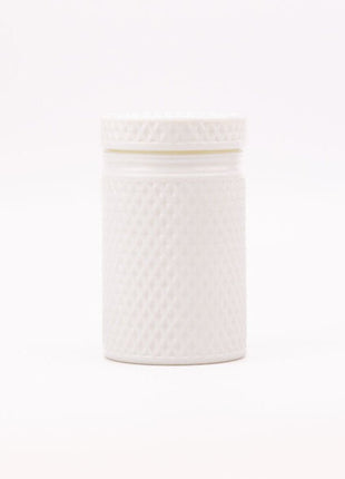 Grand pot vintage en verre opaline 