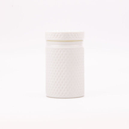 Grand pot vintage en verre opaline 