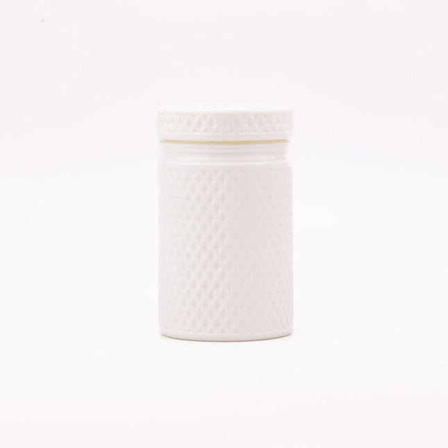 Grand pot vintage en verre opaline 