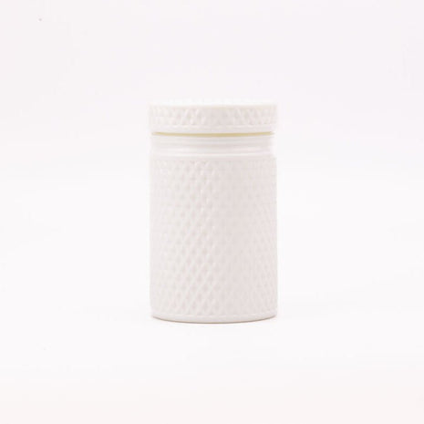 Grand pot vintage en verre opaline 