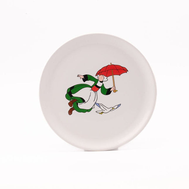 2 assiettes plates en porcelaine Becassine