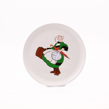 2 assiettes plates en porcelaine Becassine