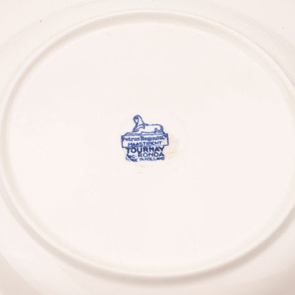 5 assiettes creuses et 5 plates Petrus Regout Tournay Ronda