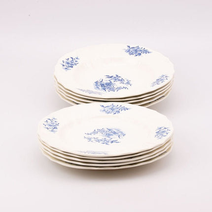5 assiettes creuses et 5 plates Petrus Regout Tournay Ronda