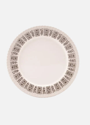 6 petites assiettes à dessert fleurie et blanche