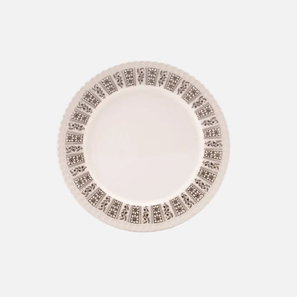 6 petites assiettes à dessert fleurie et blanche