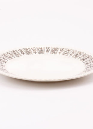 6 petites assiettes à dessert fleurie et blanche