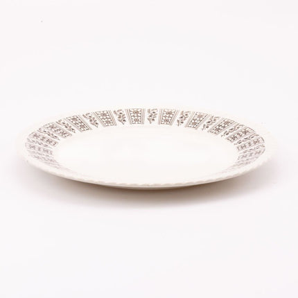 6 petites assiettes à dessert fleurie et blanche
