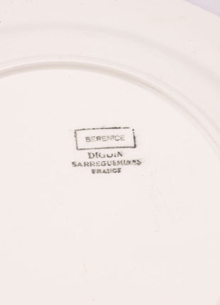 6 kleine dessertbordjes met bloemmotief