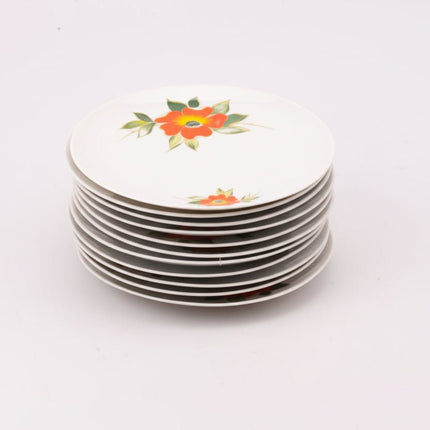 Assiette à dessert Winterling en porcelaine blanche avec motifs fleuris