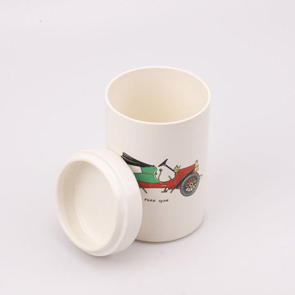 Boite avec couvercle en porcelaine Villeroy & Boch blanc avec dessin Ford 1908