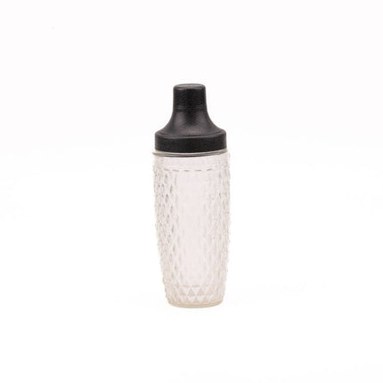 Shaker à cocktail vintage Nestlé en verre taillé transparent